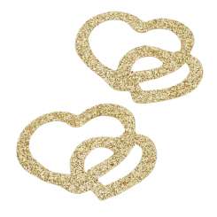 3451453 Herzen 4cm, 10St gold 