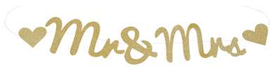 3451458 Mr. & Mrs. Girlande 90x11cm gold 