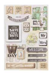 3451540 Sticker Hochzeit Vintage II 