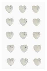 3451611 Sticker Glitzer Herzen 17 mm, 15St. 