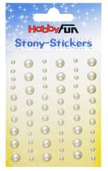 3451760 Stony-Stickers Halbkugel 60St weiss 