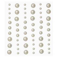3451762 Stony-Stickers Halbperlen 60St. champagner 