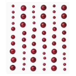 3451766 Stony-Stickers Halbperlen 60St. bordeau 