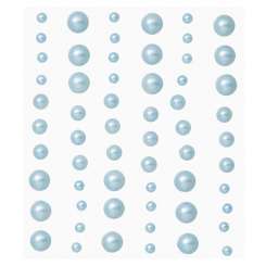 3451768 Stony-Stickers Halbperlen 60St. türkis 