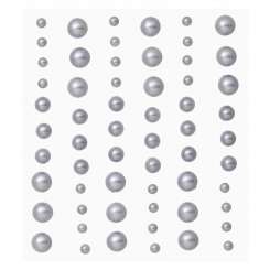 3451771 Stony-Stick. Halbperlen 60St. Grau 