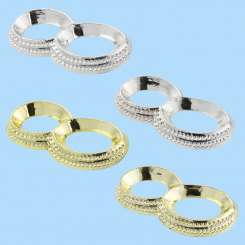 3451902 Ringe II 2.5cm gold 50St       K 