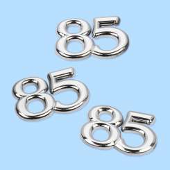 3451926 Streuteil Zahl 85 1,5cm 50St silber 