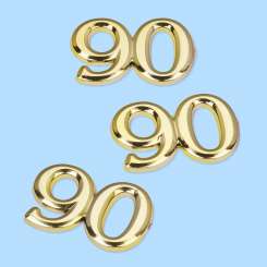 586490 Goldzahlen 16mm 90 50 Stk. 