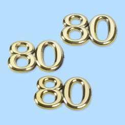 586480 Goldzahlen 16mm 80 50 Stk. 