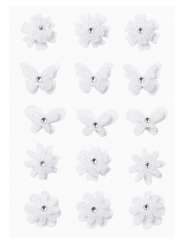 3452242 SOFTY-Sticker Blüt+Schmetter, weiss 