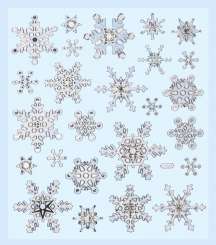 3452325 Hobby-Design Sticker Eiskristalle 