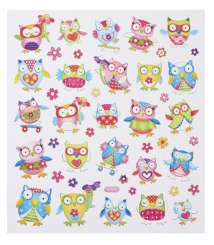 3452351 Sticker Lustige Eulen VI 