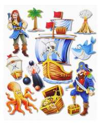 3452500 3 D Sticker XXL Piraten I 
