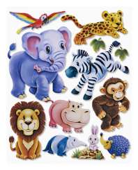 3452511 3 D Sticker XXL Zootiere 