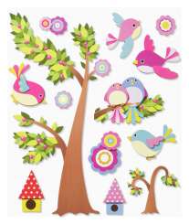 3452539 3 D Sticker XXL Vögel 