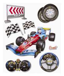 3452544 3 D Sticker XXL Rennwagen 