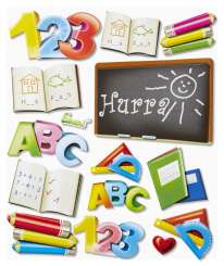 3452560 2 D Sticker XXL Schule III 