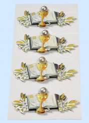 3453005 Sticker Kelch + Buch blau 4 St. 