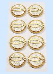 3453008 Sticker Fische 8St gold 