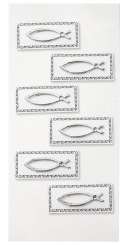 3453014 Sticker Fische 6St silber 
