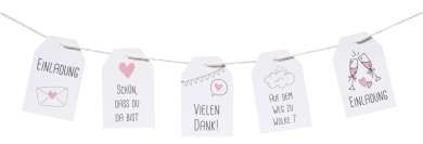 3453084 Geschenk-Anhänger Hochzeit II, 10St sort. 