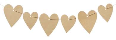 3453094 Geschenkanhänger, 8-10cm, 20St sort., natur, Herz 