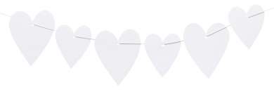 3453095 Geschenkanhänger, 8-10cm, 20St sort., weiss, Herz 