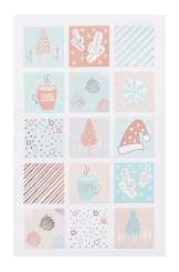 3453407 Sticker Weihnachten I, quadratisch, 2 Blatt 
