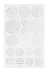 3453411 Sticker Rund, silber, 2 Blatt 