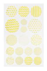 3453412 Sticker Rund, gold, 2 Blatt 