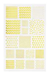 3453414 Sticker Quadratisch, gold, 2 Blatt 