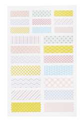 3453417 Sticker Streifen, bunt, 2 Blatt 