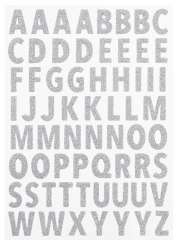 3453422 Glitzer Sticker Buchstaben g silber 