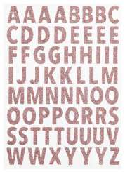 3453424 Glitzer Sticker Buchstaben rose gol 