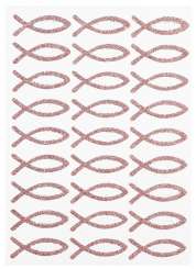 3453430 Glitzer Sticker Fische  rose gold 