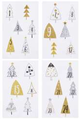 3453435 Sticker Adventszahlen 1-24 Baum 