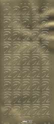 3460125 Sticker Zahl 2 gold 
