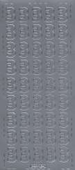 3460128 Sticker Zahl 3 silber 