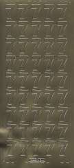 3460135 Sticker Zahl 7 gold 