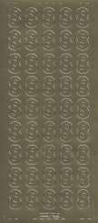 3460137 Sticker Zahl 8 gold 