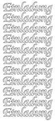 3460221 Sticker Einladung I gold 
