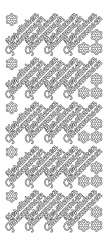 3460230 Sticker Herzlichen Glückwünsch silber 