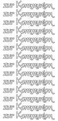 3460234 Sticker zur Kommunion silber 