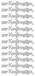 3460236 Sticker zur Konfirmation silber 