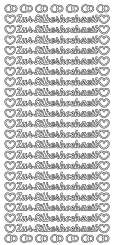 3460243 Sticker Zur Silberhochzeit silb. 