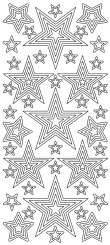 3460253 Sticker Sterne I gold 