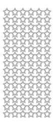 3460256 Sticker Sterne II silber 
