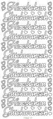 3460263 Sticker Herzlichen Glückwunsch gold 