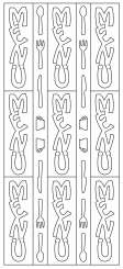 3460274 Sticker Menü silber 