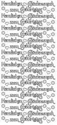 3460283 Sticker Herzlichen Glückwunsch gold 